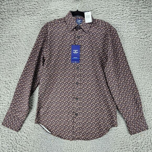 Society Of Threads Other - Society of Threads Shirt Mens Small Brown Floral Long Sleeve Button Up *NWT*